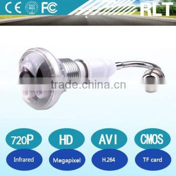 Hot Sale and Cheap! H.264 3W Infrared Wifi ip Hidden Bulb Camera 90deg View Angle Night Vision Smart Phone Remote Control