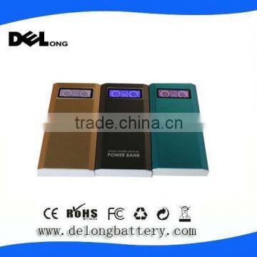 High Capacity 10000mah dual usb output mobile charger rechargeable power bank