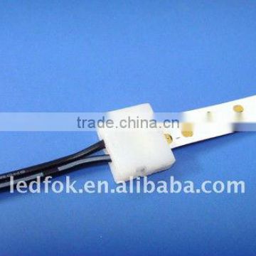 Dong Guan professional manufacturer of 3528 LED Strip socket for LED Flexible Strips with UL2468 22AWG Cable