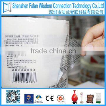 Waterproof self adhesive clear PP sticker