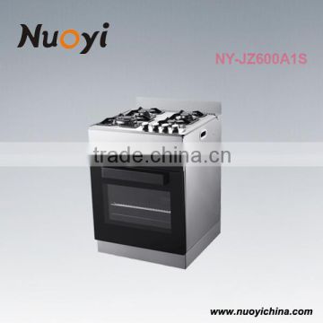 Hot sale free staning home appliance 4 burber gas electric cooker with oven in alibaba