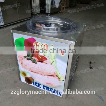 Hot Sale Real Fruit Ice Cream Flat Single Pan Fried Ice Cream Machine