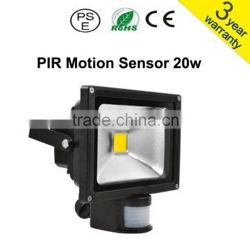 floodlight 20W with PIR sensor CE ROHS 3 years warranty