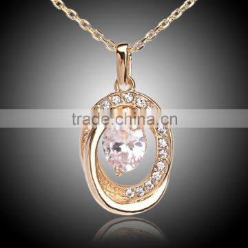 Hot Fashion Retro Jewelry Pendant Chain Choker Chunky Statement Big Zircon Necklace