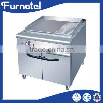 Heavy Duty Commercial Gas 2/3 Flat And 1/3 Grooved Griddle With Oven
