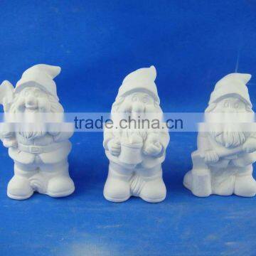 unpainted ceramic bisque figurines