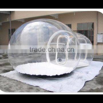 Outdoor factory direct hot sale durable fashion cheap pvc camping inflatable bubble tent transparent