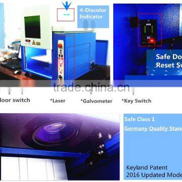 Keyland 10W 20W 30W 50W Fiber Laser Marking Machine With Protective Cover photo-3