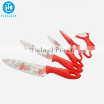 Hot sale printed color 440c stainless steel knife