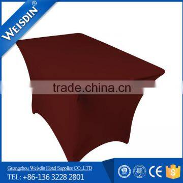 Hot Sale Solid Spandex Table Cloth for Wedding or Party Made in Guangzhou