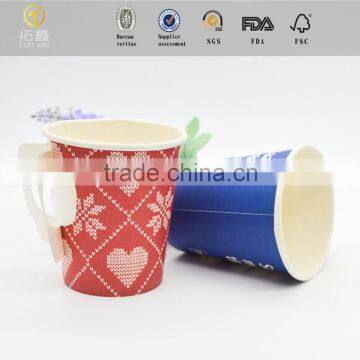 coffee paper cup with handle