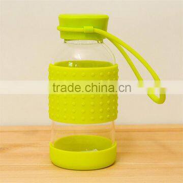 Popular promtion gift glass bottle wholesale in low factory price,360ml custom color/brand/logo glass bottle manufacturer