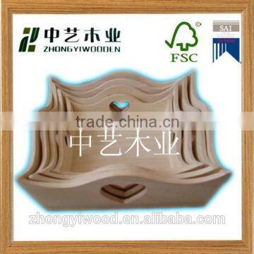 Hot selling handmade small crates wooden plates for ftuits