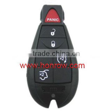 auto keys for chrysler remote key shell 4+1 buttons (big logo position buckle bit )