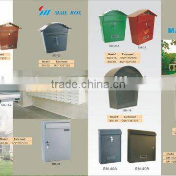 High Quality sheet metal mailboxex/outdoor letter boxes