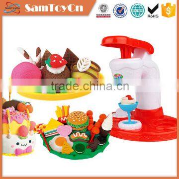 Children ice cream party playdough set non-toxic modeling clay
