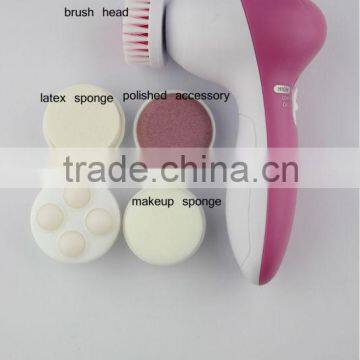 5 In 1 beauty facial cleaner electric face exfoliator