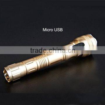 Aluminium Police Led Flashlight With USB Charger photo-4
