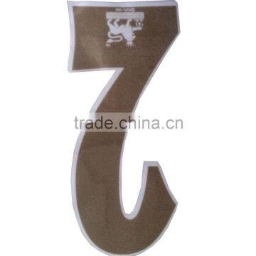 factory direct soccer heat transfer numbers iron on adhesive paper number stickers