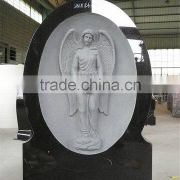 granite polished black tombstone and monument