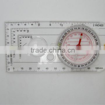 Baseplate Compass Map Scale Ruler Outdoor Map Measure Compass