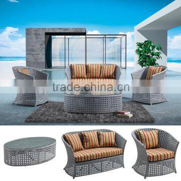 China modern sofa set cheap outdoor wicker furniture rattan sofa