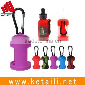 30ml Bottle Silicone Case Bottles Sleeve Cover Rubber holder with Clip