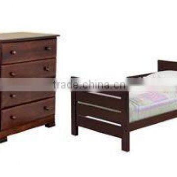 solid pine wood children bed MC009