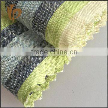 2015 Pop high quality pure linen / 100% linen fabric wholesale for shirt