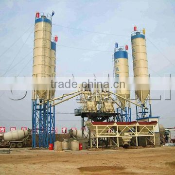 Pupular type 50m3 concrete batching plant with lift hopper,China famous brand concrete batch plant for sale