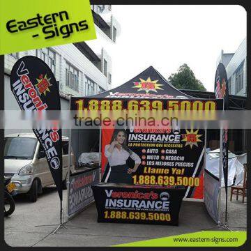 Stretch Tent with Backwall & Sidewall Aluminum Folding Tent Folding