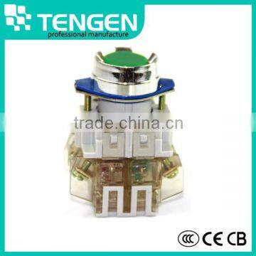 round push on push off button light switch with white clean contact block LAY3-11