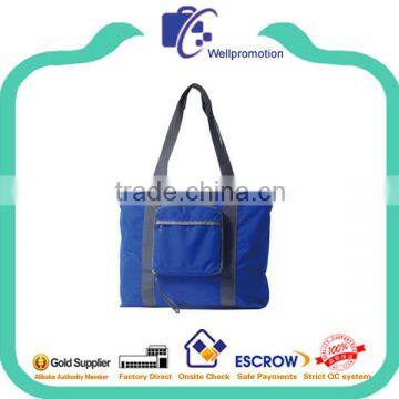 210D Polyester Women Shopping Zipper Folding Bag photo-3