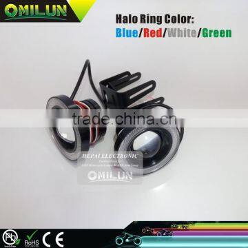 High Quality Universal 3inch 64mm 30W LED Fog Angel eyes light with optical glass Lens for most of cars