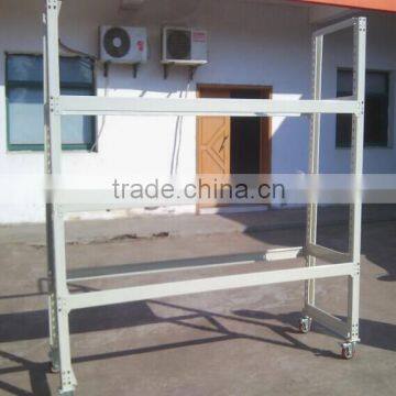 High quality medium duty metal rack with wheels