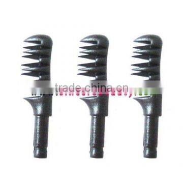 plastic mascara head, rubber mascara tip