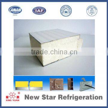 Fire rated pu sandwich/insulation board in cold storage room made in changzhou