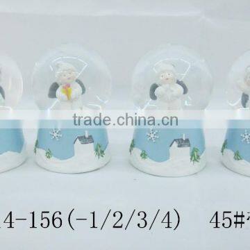 Flat back resins wholesale snow ball music box