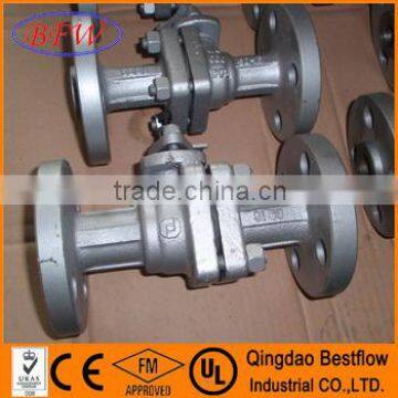 ANSI class150 2pcs cast iron ball valve