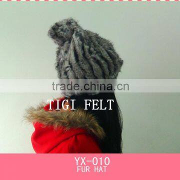 High Quality Knitted Fur Hat, Fur Knit Hat