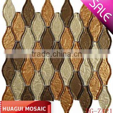 Mixed color irregular glass mosaic HG-Z421