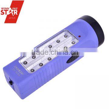 China Supplier Wholesaler Modern Rechargeable 12+1 LED Torch