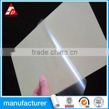 self adhesive transparent pvc 50 mircron with 140g white release paper