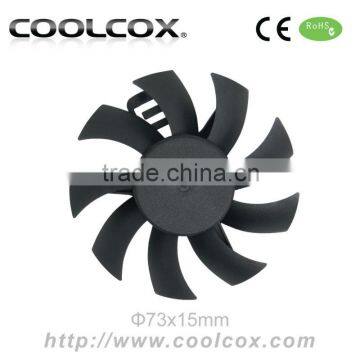 CoolCox 80x80x15mm frameless fan,graphic card cooling fan,8015 bladeless fan,dc brusheless fan 80mm,exhaust fan