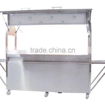 Factory Price Stainless Steel Mobile Espresso Coffee Cart photo-3