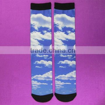 New fashional food thermal transfer printing socks