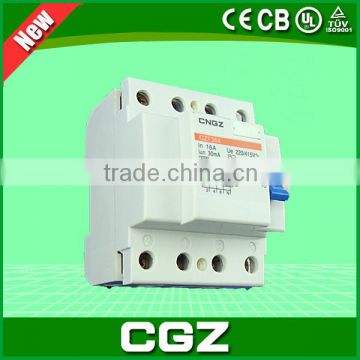 CGZ factory OEM high-quality GZF364(DPNL) electrical leakage circuit breaker GZF362 63A