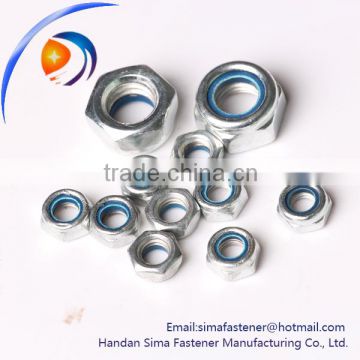 Steel Lock Nylon Hex Nuts,hex nylon lock nut