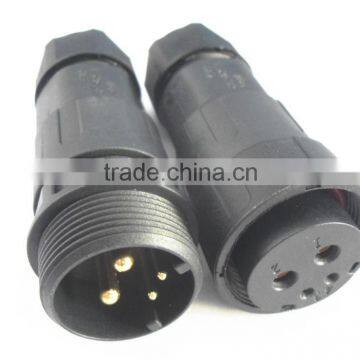 50A/15A high current power cord screw and solder termination waterproof connector