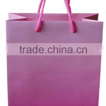 Pink paper bag,paper gift bag,gift packaging bag